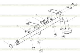 Oil inlet pipe assembly