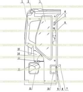 Door latch handle service cover