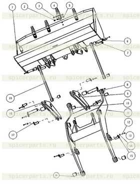 Upper pin for bucket