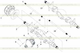 Front axle housing