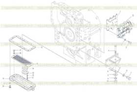 Фильтр-сетка поддона кпп на XGMA955 D126