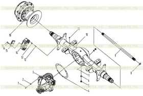 Axle housing(Rear) 504400EH