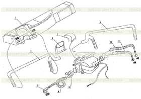 Right air duct for blowing machine