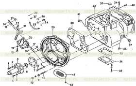 the 1st shaft bearing cover gasket