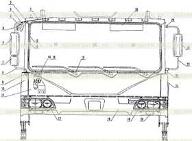 Upper bracket of left rearview mirror