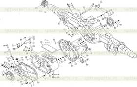 Pass axle box