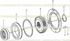 single row radial ball bearing with stop groove