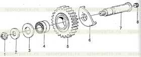 reversing intennediate shaft washer