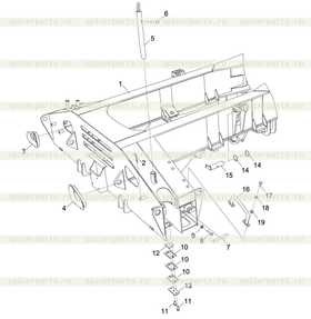 Suspension cylinder pin 2