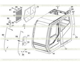 Protection plate assy. - right boarding