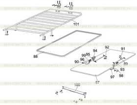 Pneumatic spring upper bracket assy.