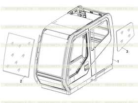 Driver's cab welded assy.