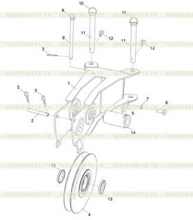 Pulley spindle