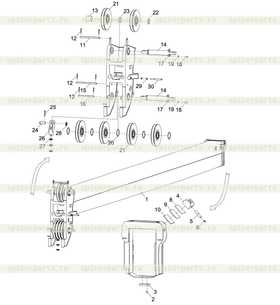 Telescopic boom section 3 welded