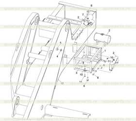 Mounting bracket of cab heater