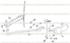 Connection rod assy. wiper