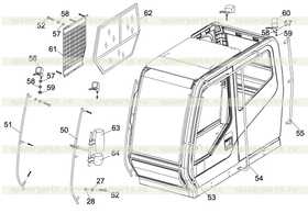 Protection plate assy. - right boarding