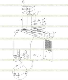 Oil return filter element