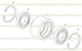 Deep grooved ball bearing