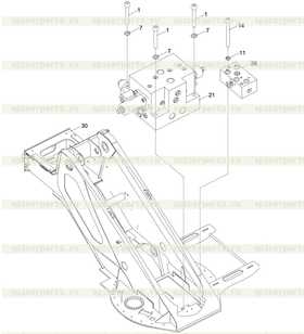 Slewing brake valve