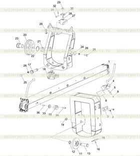 Telescopic boom section 2 welded