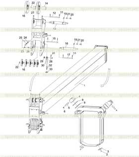 Lower pulley shaft