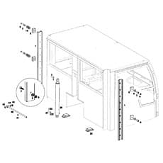 HYDR. CYLINDER-CABIN LIFT