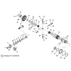 BEVEL GEAR AND CROWN WHEEL SET