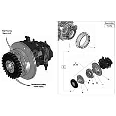 FLANGE-HUB UNIT W. BEARING