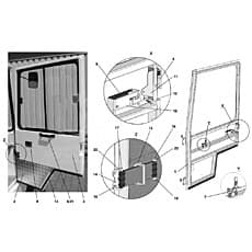 U-TYPE SUPPORT FOR DOOR STOP (RIGHT)