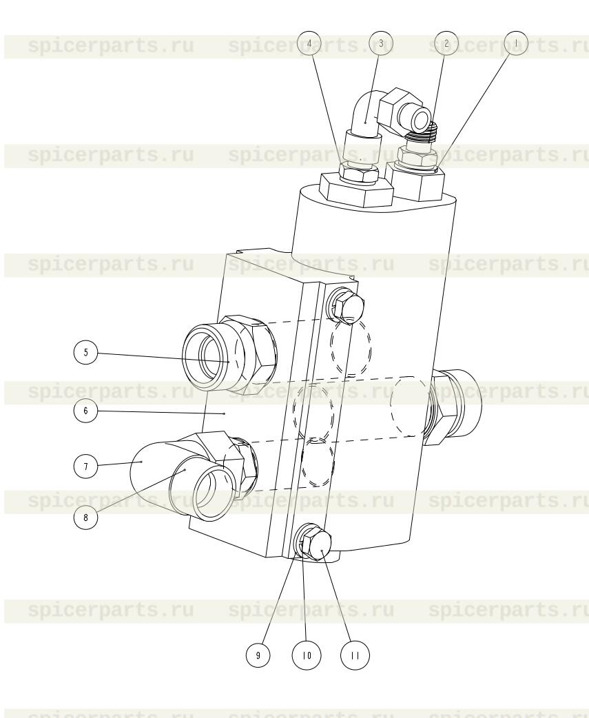 valve (12С0230)  на экскаватор-погрузчик XGMA XG765