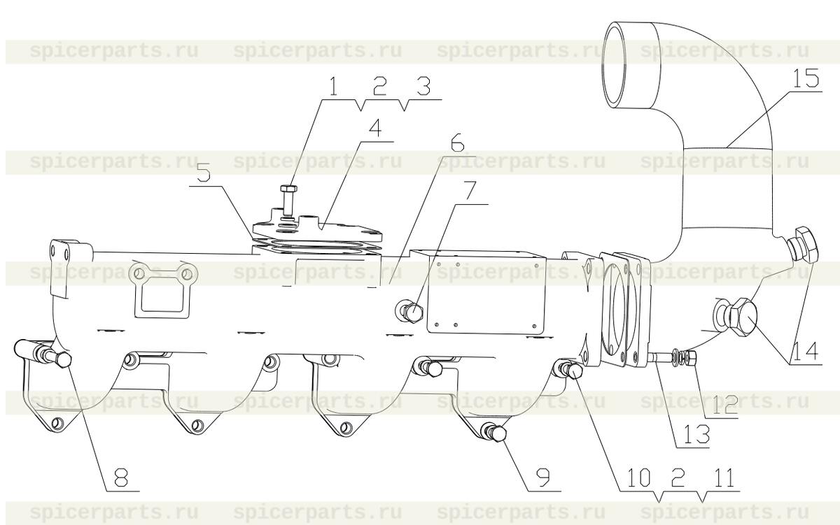 Air intake connecting pipe