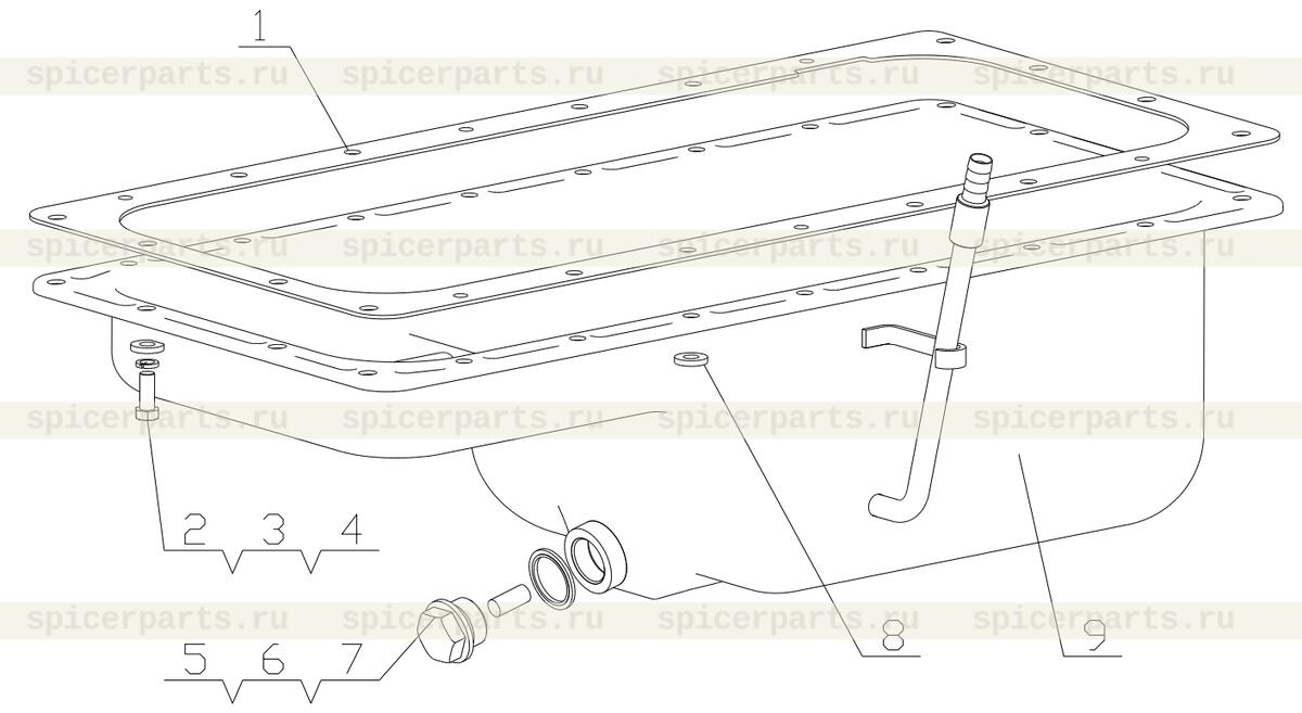 Oil sump gasket