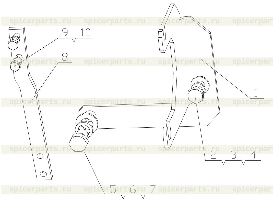 Throttle stayguy bracket