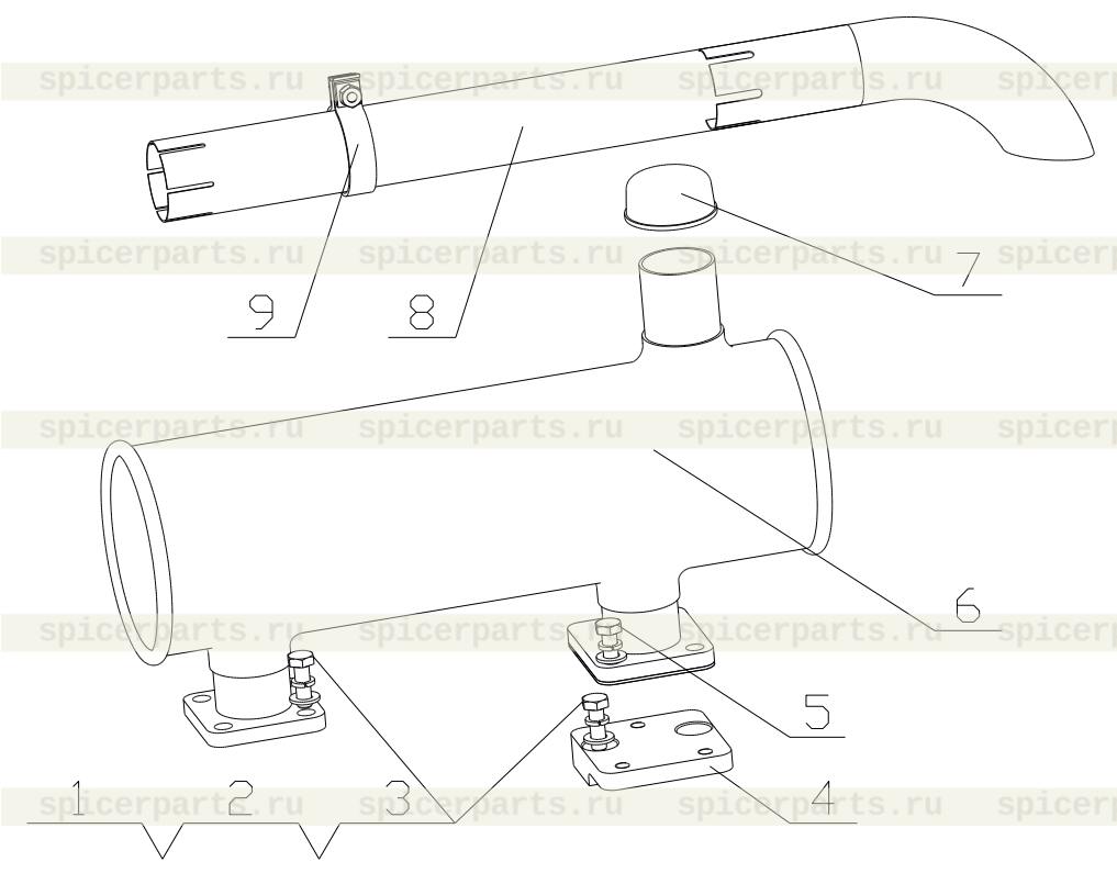 Muffler block