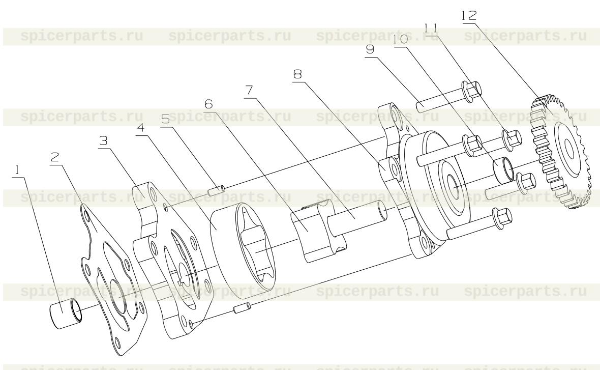 Oil pump shaft bushing (II)