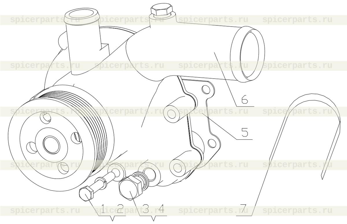 Water pump plate gasket