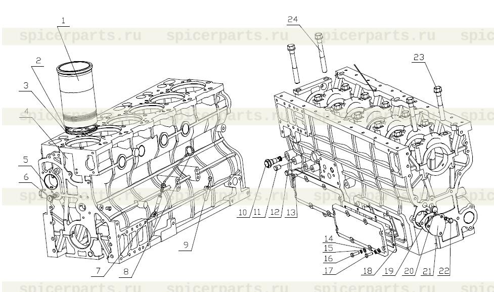 Front main bearing cover bolt