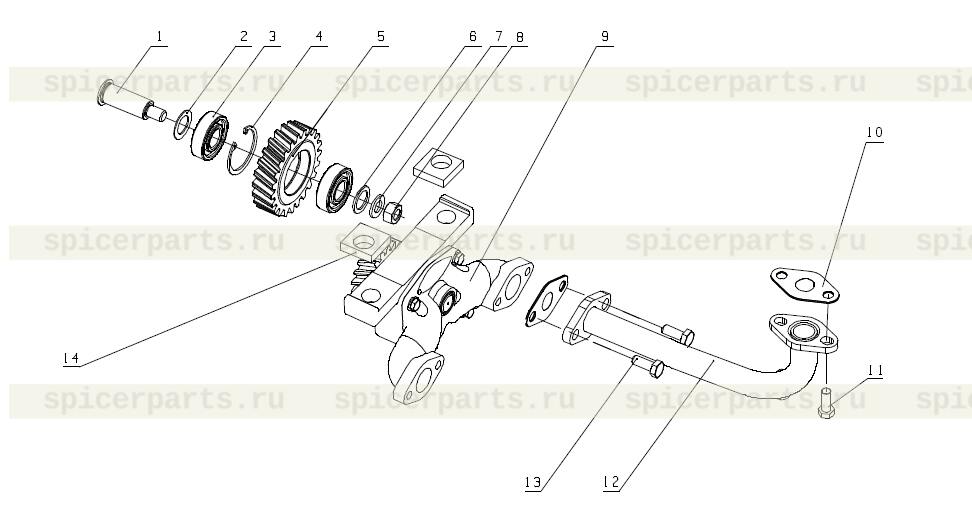 Oil outlet pipe assembly