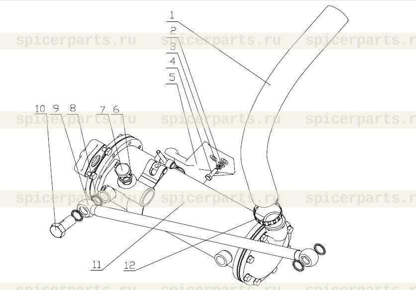 Oil outlet pipe part