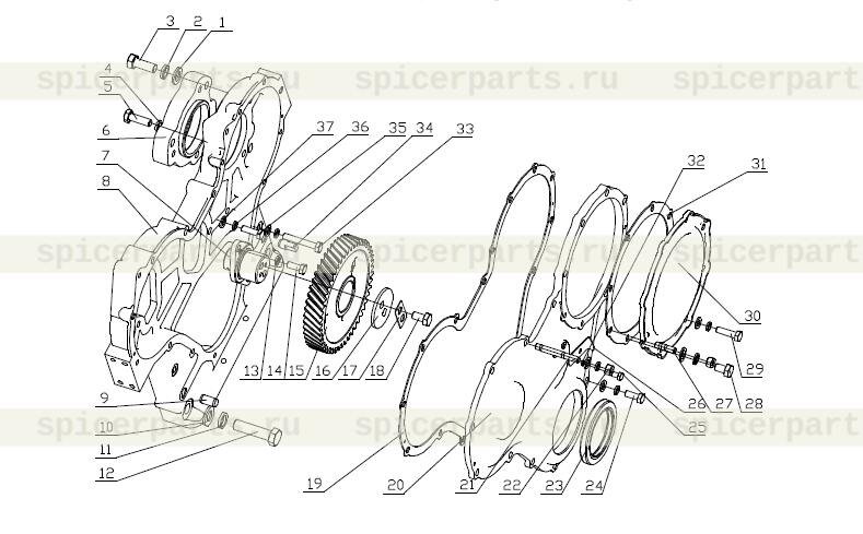 Timing gear housing