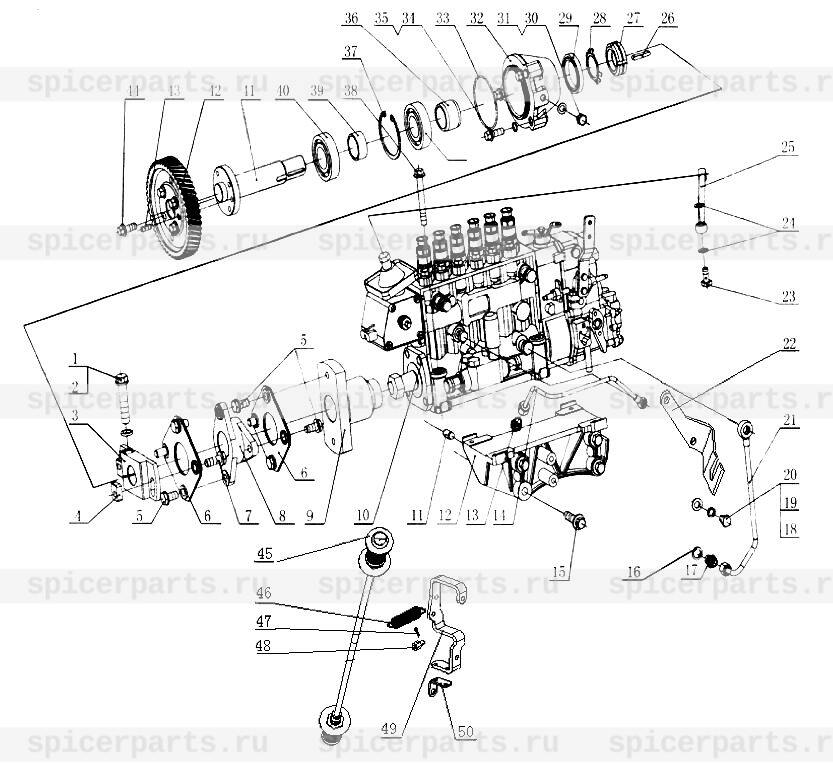 Driving shaft pin