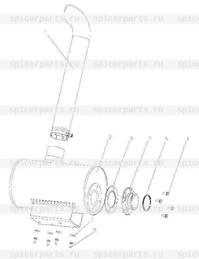 Muffler gasket subassembly