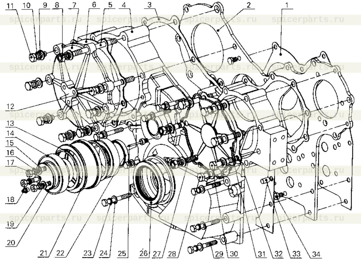 Gear chamber cover gasket (damageable)