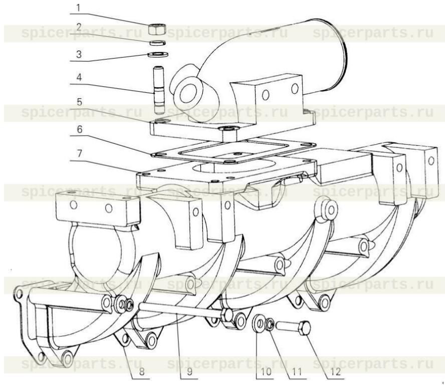 Intake union pipe