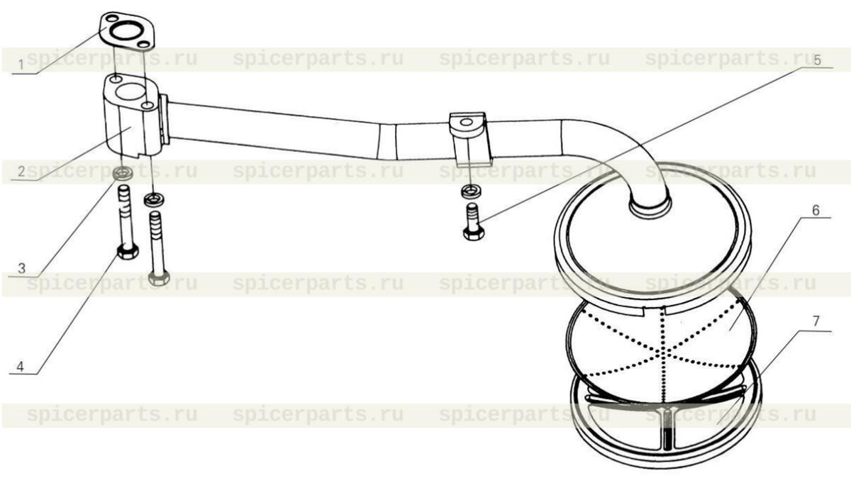 Oil inlet pipe welded part