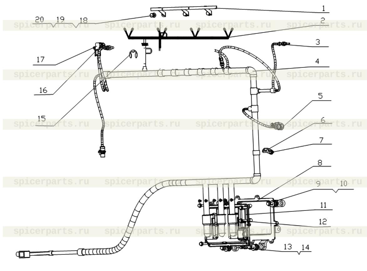 Engine wiring harness assembly