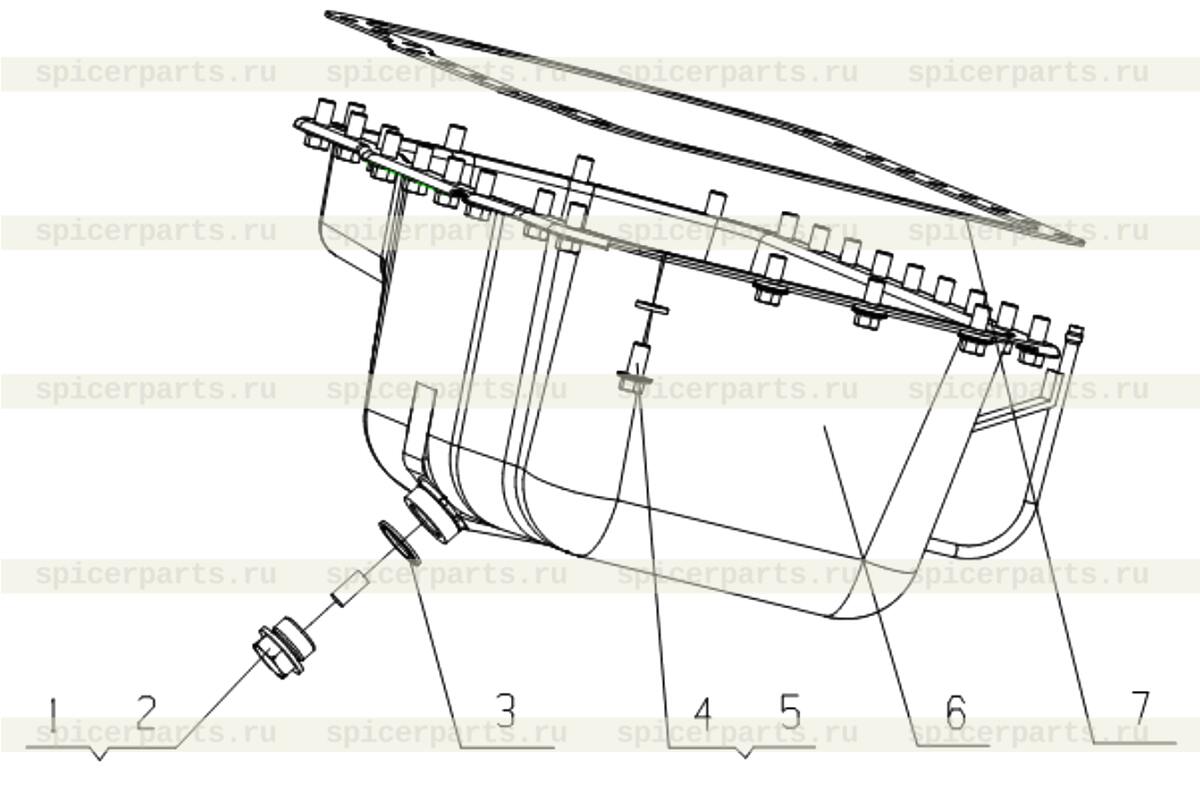 Oil pan gasket