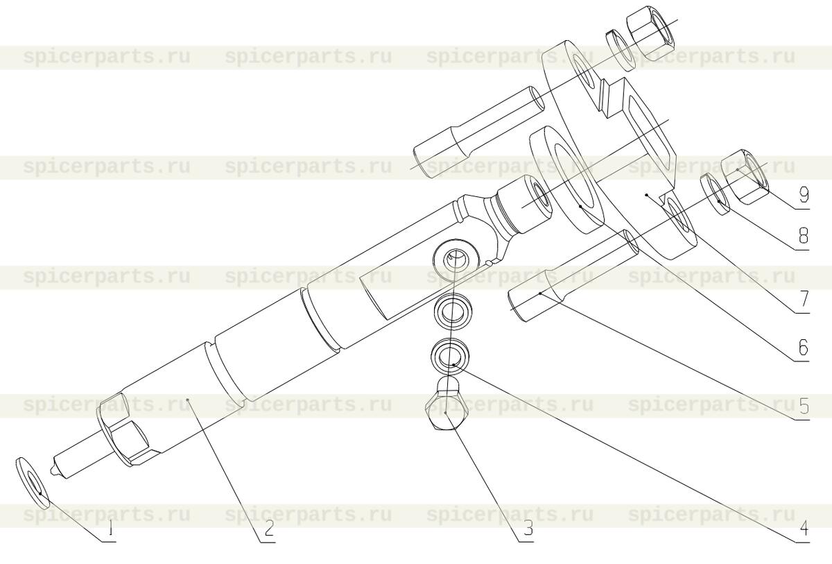 Nozzle tip matching parts