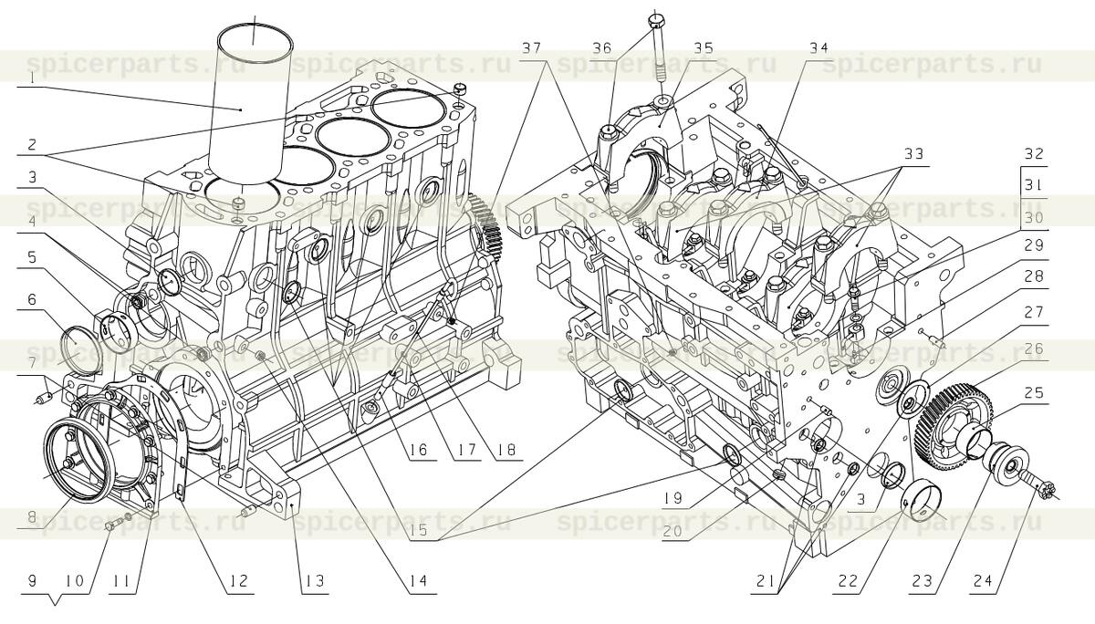 Crankshaft rear oil seal